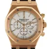 Montre Pigue Abbey Men Apf Factory Piglet Royals Oaks Time Watch Cadran argenté Bracelet cuir -26320OR