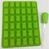 Praktische Leuke Gummy Bear 50 Holte Siliconen Lade Maken Chocolade Snoep Ijs Jelly Mold DIY Kinderen Taart Tools Hele D0026-1156v