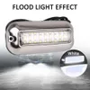 Universal 12v led 27 pontão subaquático de aço inoxidável marinho à prova dwaterproof água barco transom luz branco azul modules250m