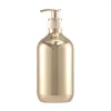 Liquid Soap Dispenser PET Plastic Bottles 300ml Hand Dispensers Gold Chrome Easy Refills And Cleaning Suitable For Bathroom Kitchen Use