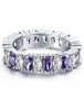 2017 New Arrival Whole Choucong Women Fashion Jewelry 925 Sterling Silver Amethyst CZ Diamond Party Classic Lady039s Band R4451318