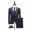 Men's Suits Custom Made Groom Wedding Dress Blazer Pants Business High-end Classic Trousers SA07-26599