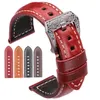 Cowhide Watch Strap Armband 20mm 22mm 24mm 26mm 4Color Women Men äkta läder WatchBands Clock Accessories346s