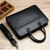 Kuqi Kangaroo 2022 New Men's Woven Computer Bag Horizontal Handbag Single Shoulder Crossbody Bag Trendy