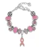 Chaîne à maillons PBR116 roseblancrougebleuvertorange ruban de sensibilisation au Cancer perles en résine cristal bracelet à bricoler soi-même bijoux pour femmes7824546