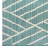 Carpets 7' X 10' Turquoise Diamond Outdoor Rug