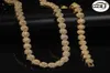 Neue Mode Bling Diamant Kegel Herren vergoldet Kette Halskette Hip Hop Rapper Strass Halsband Ketten Schmuck Geschenke für Jungs Männer 3993364