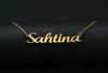 Gold Silver Color Personalized Custom Name Pendant Necklace Customized Cursive Nameplate Necklace Women Handmade Birthday Gift9454299