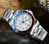 Boîte montres de haute qualité SK Coke Quartz bracelet en acier montre de créateur hommes avec verre saphir