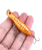 HENGJIA marque Popper Wobbler leurre de pêche avec 8 crochets 6 cm 5 5g flottant manivelle appât artificiel poper pesca carpe brochet228s8442600