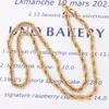 Chaîne en acier inoxydable plaqué or véritable 18 carats, 10MM, pour la fabrication de bijoux, collier pour hommes et femmes, chaîne à corde torsadée, 16 à 47 pouces