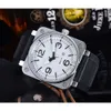 Fashion designer di lusso BR Beller Nuovi orologi da polso da uomo Sport cinturino in caucciù da uomo automatico B quarzo orologio da polso quadrato per il tempo libero Trend SmallDQ06