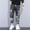 Heren Jeans Herenbroek Hip Hop Trend Streetwear Jogging Casual Elastische Taille Herenbroek Joggers Joggingbroek Cargo Homme