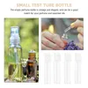 Lagringsflaskor 50 st parfymprovflaska eempty påfyllningsbar drop tube spray bärbar