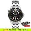 PHYLIDA Black Dial MIYOTA PT5000 Automatic Watch DIVER NTTD Style Sapphire Crystal Solid Bracelet Waterproof 200M 210310334a