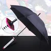 Umbrellas 16 Bones Automatically Open Long Handle Windproof Samurai Sword Umbrella Japanese Ninjalike Sun and Rain Straight 231213