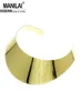 MANILAI Stile classico di alta qualità Shine Torques Girocollo Collane con collare Dichiarazione Gioielli da donna Collo corto Design2071081