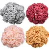 24 48 pezzi 7 cm bouquet di fiori artificiali schiuma PE rosa fiori finti per matrimonio compleanno decorazioni per feste forniture San Valentino Gi213h