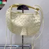 Designer Lady Fish Bags 2024 Tas Weave Handtas Dames Tote Medium Bakken Gehaakt Handvat Sardine Leer 7a tassen luxe handtassen 35/23cm