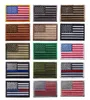 American Flag USA高品質のブラック戦術刺繍アーミーバッジフックループアームバンド3Dスティックジャケットバックパックステッカーズ3091027