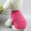 Cão vestuário filhote de cachorro cães colete camisa roupas macias simples doggy gatos bottoming camisetas para traje de verão