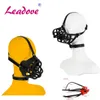 Adult Toys Leather Bdsm Mask Soft Silicone Dog Muzzle Head Face Ball Bite Gag Fetish Puppy Play Slave Pet Role Play Sex Toy 231213