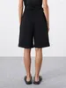 Shorts pour femmes Jyate 2023 unisexe style minimaliste noir taille haute à la mode simple pantalons décontractés vêtements d'été en vrac