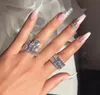 Nouvelle femme grande bague en diamant carré 925 en argent sterling bague de mariage de luxe amour bagues de fiançailles pour les femmes bijoux3408953