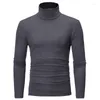 Men's Suits A2642 T-Shirt For Male Autumn Spring Casual Long Sleeve Basic Bottoming Shirt Men Slim-Fit Tops
