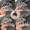 Accessori per capelli Professionisti cosplay Forcina stile coreano Regali di compleanno Bambini Ragazze Pettine Corone di cristallo con strass Diademi principessa