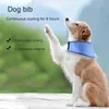 Dog Apparel Summer Cooling Collar Anti-Sunstroke Cool Ice-Pad Breathable Mesh Scarf Adjustable Bandanas