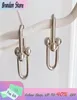 925 Sterling Silver Earrings Horige Horseshoe Buckle For Ladies Valentijnsdag Luxe sieradencadeaus 2202119118925