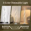 Lampadaires lampe en spirale avec télécommande debout 30W trois couleurs réglables minuterie pour salon chambre et O