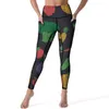 Aktive Hose, süße Kirsche, Yoga, weiblich, vegetarische Leggings, Push-Up, ästhetische Leggings, Stretch-Grafik, Workout-Sportstrumpfhose