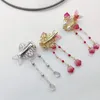 Grampos de cabelo 3 cores Goldfish Long Tassel Hanfu Clip Hairpin Antiguidade Tradicional Headdress Handmade