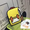 Sırt çantası Ins 2d Çizim Çizim Karikatür Büyük Kapasiteli Su Geçirmez Okul Çantası 3D Sevimli Kawaii Çocuklar Çocuk Öğrenci Okul Çantası Hediyeleri