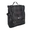 Plaid Gothic Punk Rock Chain Sac à dos Femmes Techwear Goth SAC A DOS MOCHILAS Sacs d'école pour adolescentes Bagpack 2109132724