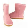 2023 Dames Hoge Laarzen Australië Nieuwe Hoge Kwaliteit Dames Klassieke Half Boot Dames Casual Snowboots Winterlaarzen Leren Schoenen