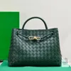 Designer tecido sacos de ombro bolsa hobo intrecciato tote tecer moda bezerro couro genuíno mulheres senhora bolsa embreagem vermelha 9a espelho qualidade superior