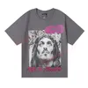 Hellstar Shirt Designer Chemises courtes Hommes Ras du cou Tops Hellstar t-shirt Rappeur Washed Grey Heavy Craft Unisexe T-shirts à manches courtes High Street Retro Hommes T-shirts en coton