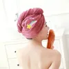 Towel 2024 Women Girl's Magic Microfiber Shower Cap Bath Hats For Dry Hair Quick Drying Soft Lady Turban Head