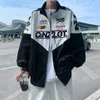Men's Jackets Retro Letter Hip-hop Baseball Jacket Men American Loose All-match Couple Motorcycle Suit Trend Embroidered Single-breasted Coat 231212