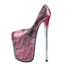 Robe chaussures mode pompes femmes pour catwalk 22cm mince talons hauts femme discothèque sexy dames grande taille 34-43