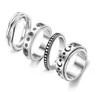 Angst Figet Spinner Ringen Voor Vrouwen Mannen Roestvrij Staal Draaien Ly Spinning Anti Stress Accessoires Sieraden Geschenken G11256836441