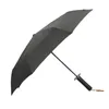 Parasol moda samurai katana master miecz parasol automatyczny 3 -krotnie wiatroodporny duży podróż przeciwsłoneczny parasol Japończycy mężczyźni damski prezent 231213