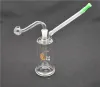 Mini vidro queimador de óleo bong tubos de água com reciclador Dab Rig mão bongs grosso pirex copo de vidro bong com tubo de queimador de óleo de 10mm e mangueira ZZ