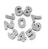 8mm 10mm AZ Alphabet 09 Numbers Zinc Alloy Slider Letter Charms Symbol Full Rhinestones Mixed 130pcs 1102 Q26971961