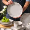 Diskplattor efterrätt kök keramisk middag set mat matlagning laddare sätter servis fullt talerze obiadowe köksredskap 231213