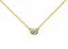 Sal 14k Gold Round Brilliant Cut HTHP lab grown diamond Pendant Necklace for prent273I9681332