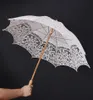 Parapluies dentelle pur coton brodé mariage parapluie Parasol fait à la main demoiselle d'honneur décoration 1348200